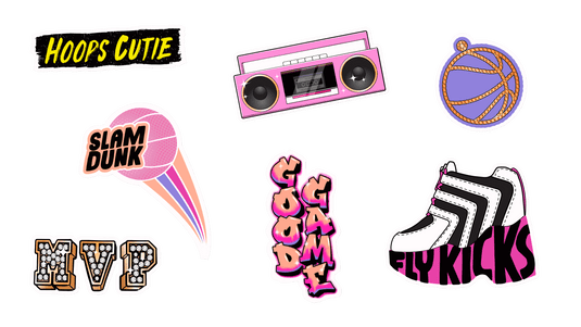 Tweens Hoops Cutie Sticker Sheet