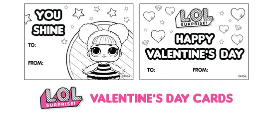Valentine's Day Cards Coloring Sheet