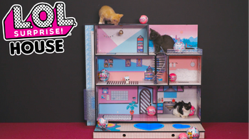 Kittens Playing in the L.O.L. Surprise! House