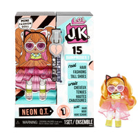 L.O.L. Surprise! J.K. Mini Fashion Doll - Neon Q.T. with 15 Surprises