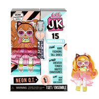 L.O.L. Surprise! J.K. Mini Fashion Doll - Neon Q.T. with 15 Surprises